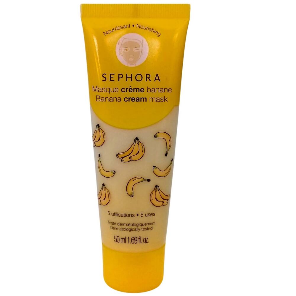 Sephora Banana Cream Facial Mask Nourishing 1.69 oz. Travel Size